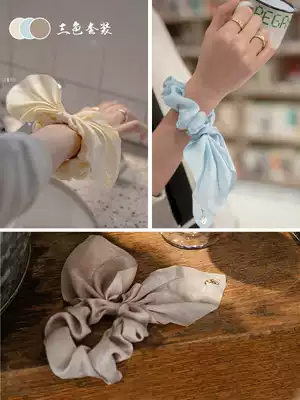 King Kong dance poetic flowers French ins Hairband simple solid color hair accessories floral headdress sweet (over 100)