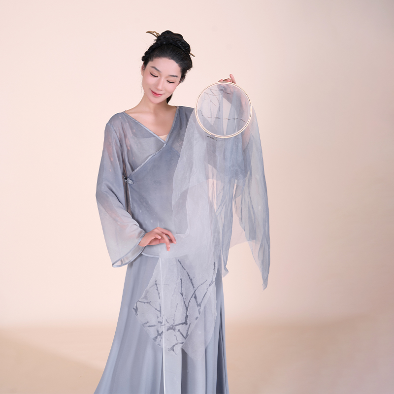 Poetic flower Classical Dance Dress dresses Skirt Woman book Derivative dance dress Gradient Color Ancient Wind Dance Skirt dress-Taobao