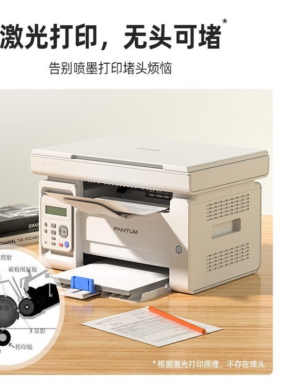 Pantum M6202W Printer Black and White Laser Copy, Scan, and Print All-In-One Machine Mobile Phone Wireless Student Office Home A4