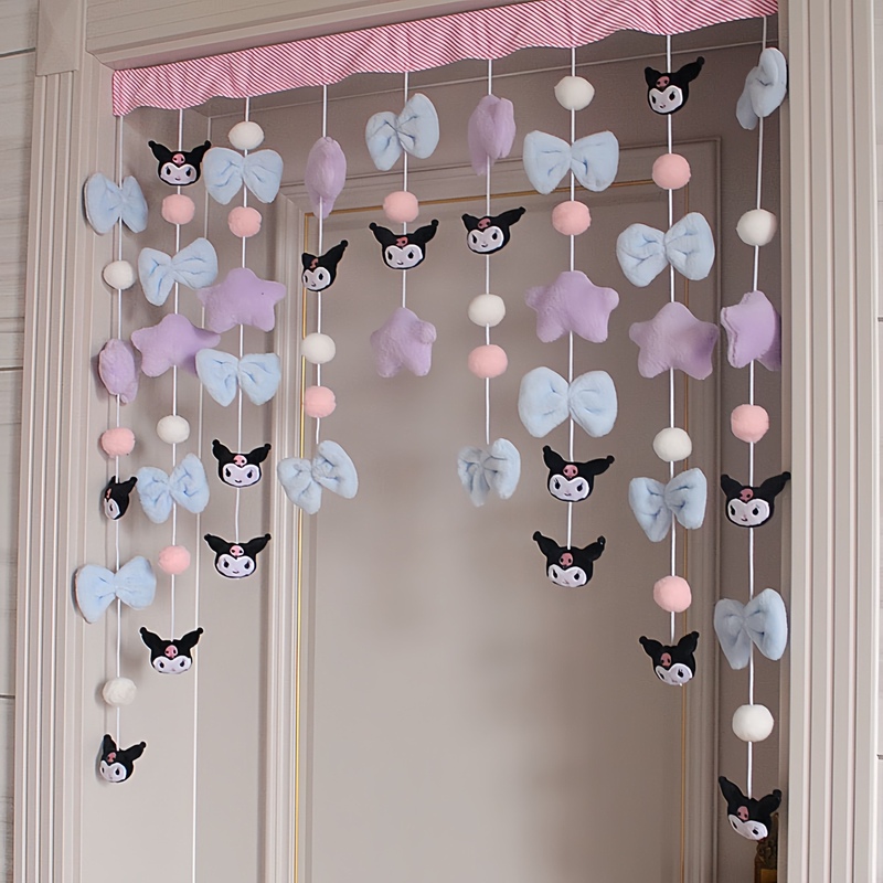 Girly Kuromi Stars ins Cute Cartoon Decorative Curtains Cute Door Curtains Hanging Decorations Decorative Curtains Girly Kuromi Stars ins Cute Cartoon Decorative Curtains Cute Door Curtains Hanging Decorations Decorative Curtains