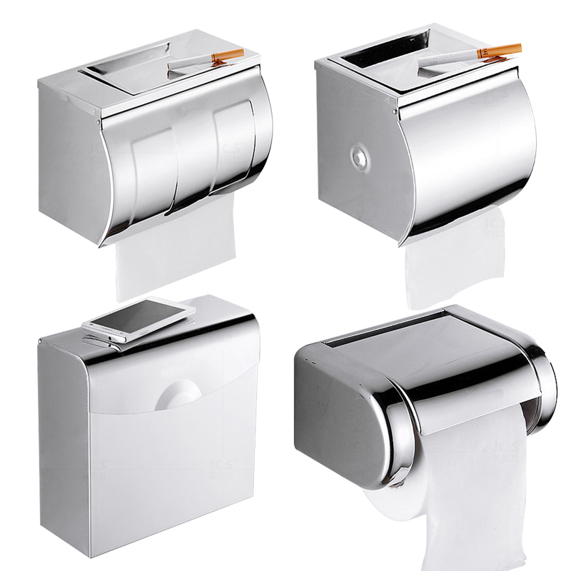 Waterproof paper towel rack toilet quad paper box dressing room drum sanitary paper machine bathroom grass paper box 304 stainless steel paper cylinder frame