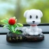 Lắc đầu cún con chó sáng tạo trang trí xe ô tô xe hơi trên xe búp bê trang trí phụ kiện xe búp bê Ô tô nội thất Accesseries