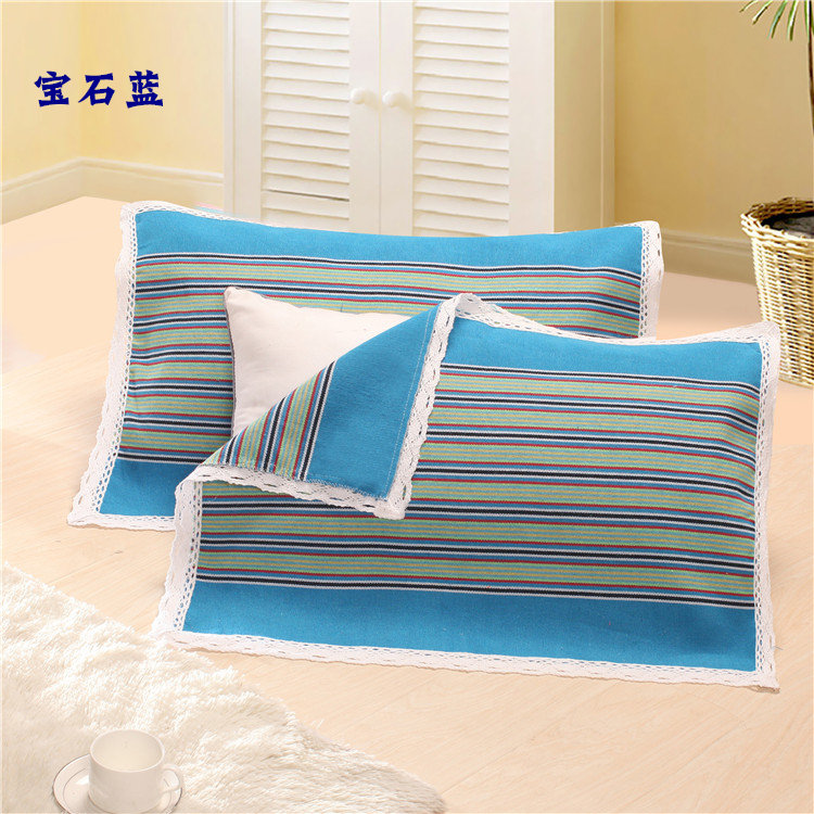 Cũ vải thô gối khăn dày mã hóa để tăng bông đơn gối khăn ren người lớn gối khăn cặp Ý tưởng từ khóa