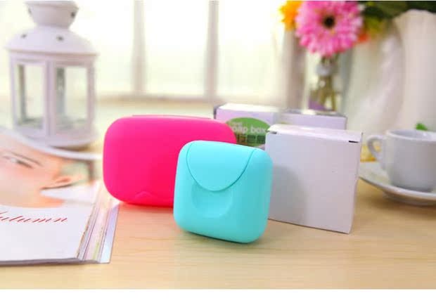 Du lịch sáng tạo hộp xà phòng du lịch ngoài trời nam và nữ rửa kinh doanh du lịch di động với nắp hộp xà phòng - Rửa sạch / Chăm sóc vật tư túi đựng mỹ phẩm cao cấp