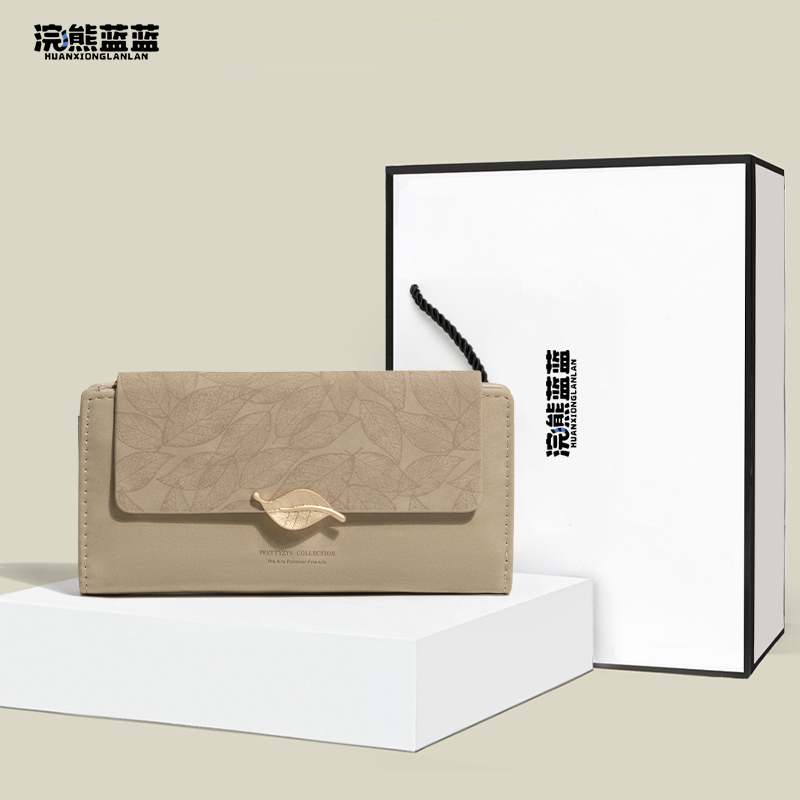 Raccoon Blue Long Women's Wallet 2026 New Spring/Summer Simple and Convenient Clutch with Multiple Card Slots 70% off Card Holder