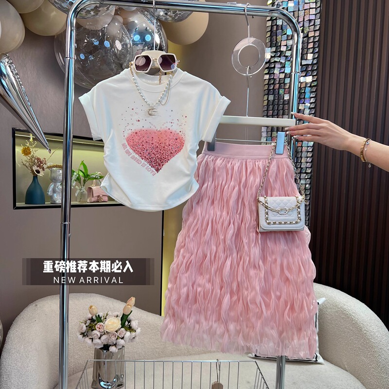 Girls' Summer Dresses 2026 New Stylish 6-Year-Old Girl 7 Princess Dress 8 Set 9 Summer 12-Year-Old Dress