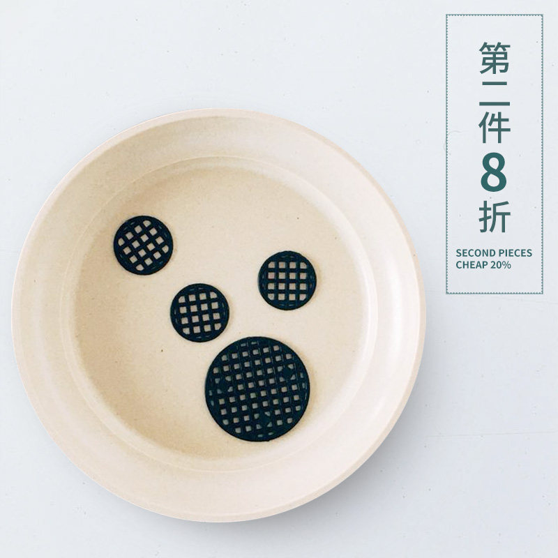 Huija Flower Art Flower Pot Spacer Bottom Anti-Leaking Soil Anti-Insect Plastic Multi-Meat Flower Pot Mat Sheet Bottom Hole Breathable Mesh Sheet