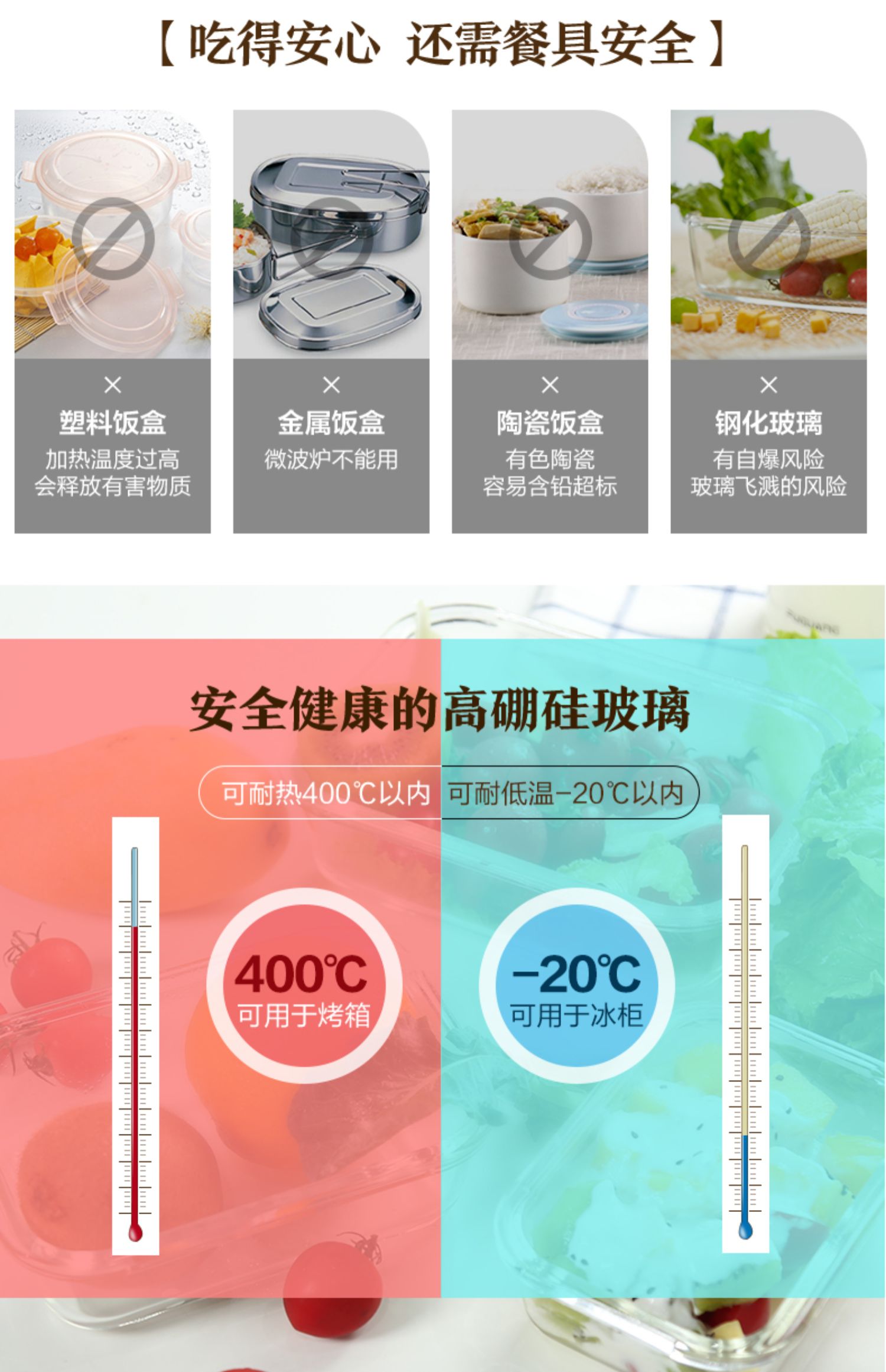 Fuguang hộp cơm trưa hộp cơm trưa nhân viên văn phòng giữ hộp vi sóng bát đặc biệt có nắp tách rời hộp kín - Hộp cơm điện sưởi ấm hộp cơm hâm nóng bằng điện