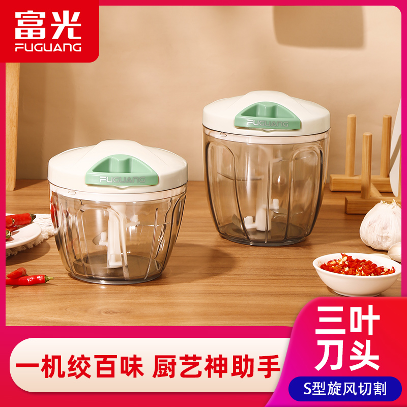 Fuguang garlic mud artifact home garlic puller pound garlic beat garlic beat garlic pull garlic cut garlic minced hand pull hand type hand crusher