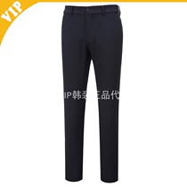 Korea W ANGLE golf mens 20 autumn stretch slim solid color simple trousers WMU20391
