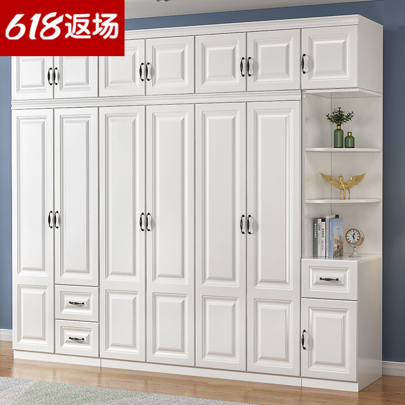 Wardrobe Modern minimalist Home Bedroom Economy Type Pack installation containing cabinet Children Easy solid wood large closet