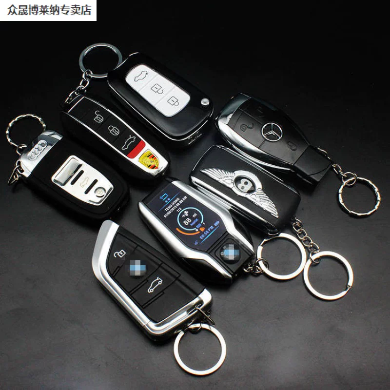 Lamborghini, Audi, car keys, creative lighter