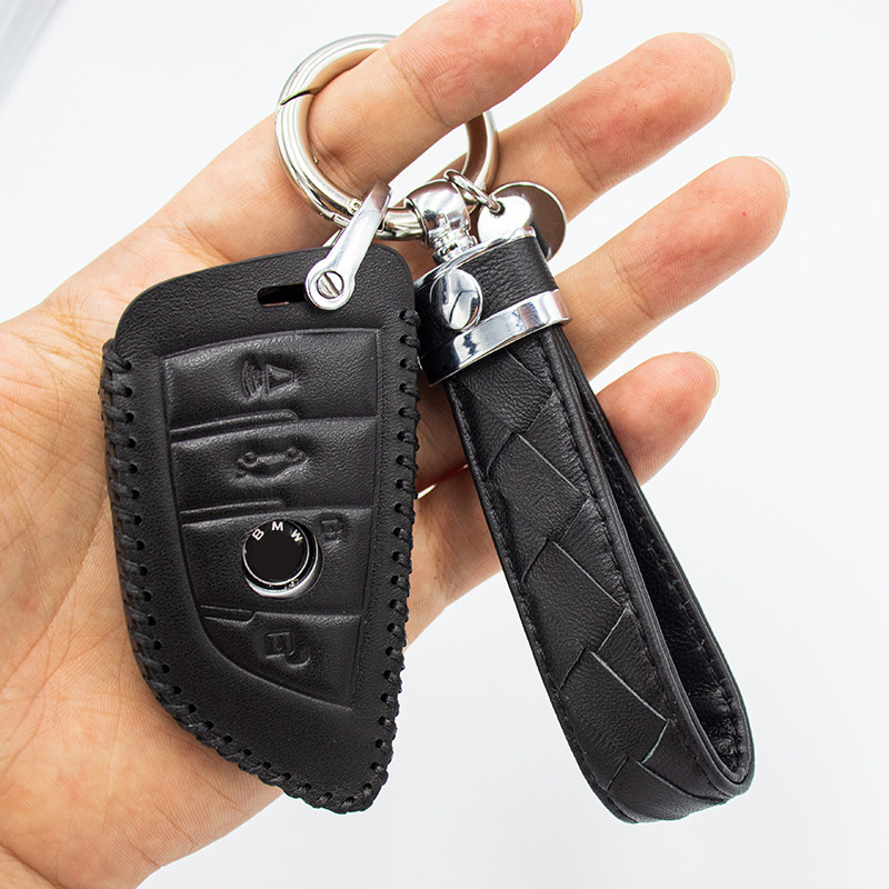 Applicable 2019BMW5 series key buckle 530li525 knife frontal shell x3x1x5x6 car genuine leather key bag cover