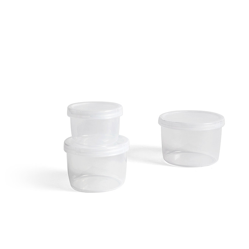 HAY Three Containers containing tank 3 A set of plastic with lid sealing tank