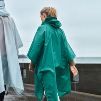 HAY Mono Rain Poncho raincoat Rain-clothed adult raincoat translucent long The male and female body outdoor