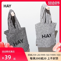 HAY Cotton Bag letter logo shopping bag ins Lazy shoulder bag Cotton bag printing