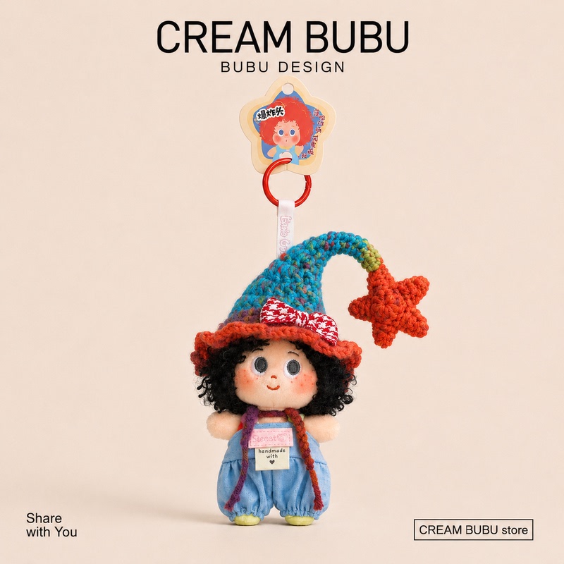 【Authentic】Setudu Afro Little Freckle Plush Ornament Bag Pendant Car Keychain Cartoon Gift~ 【Authentic】Setudu Afro Little Freckle Plush Ornament Bag Pendant Car Keychain Cartoon Gift~