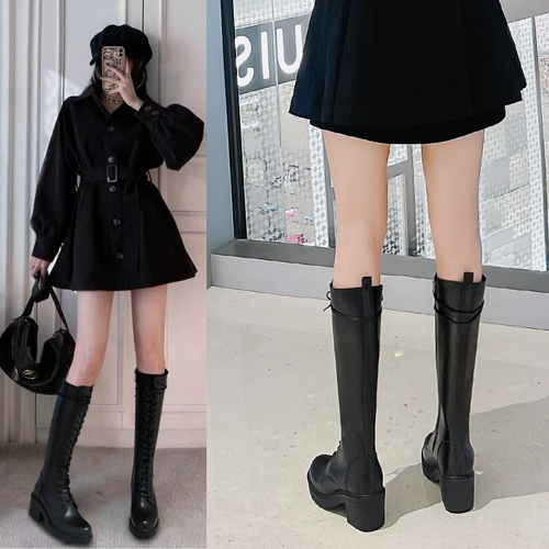 Зимние универсальные высокие высокие сапоги, по фигуре