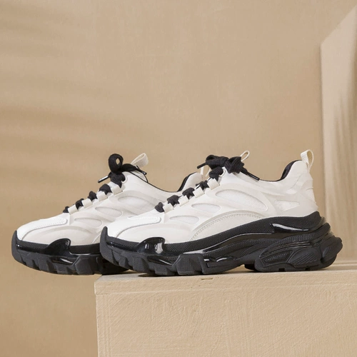 Tide, высокая универсальная белая обувь для отдыха, спортивная обувь на платформе, 2022 года, из натуральной кожи