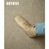 Martens, высокие демисезонные универсальные короткие сапоги, из натуральной кожи