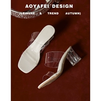 Овечья версия рисового белого каблука высокой каблуки на 7 см.