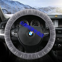 Audi 2017 new A4L Q3 Q5 A6L A3 A5A7Q7 plush modified cartoon cute steering wheel cover
