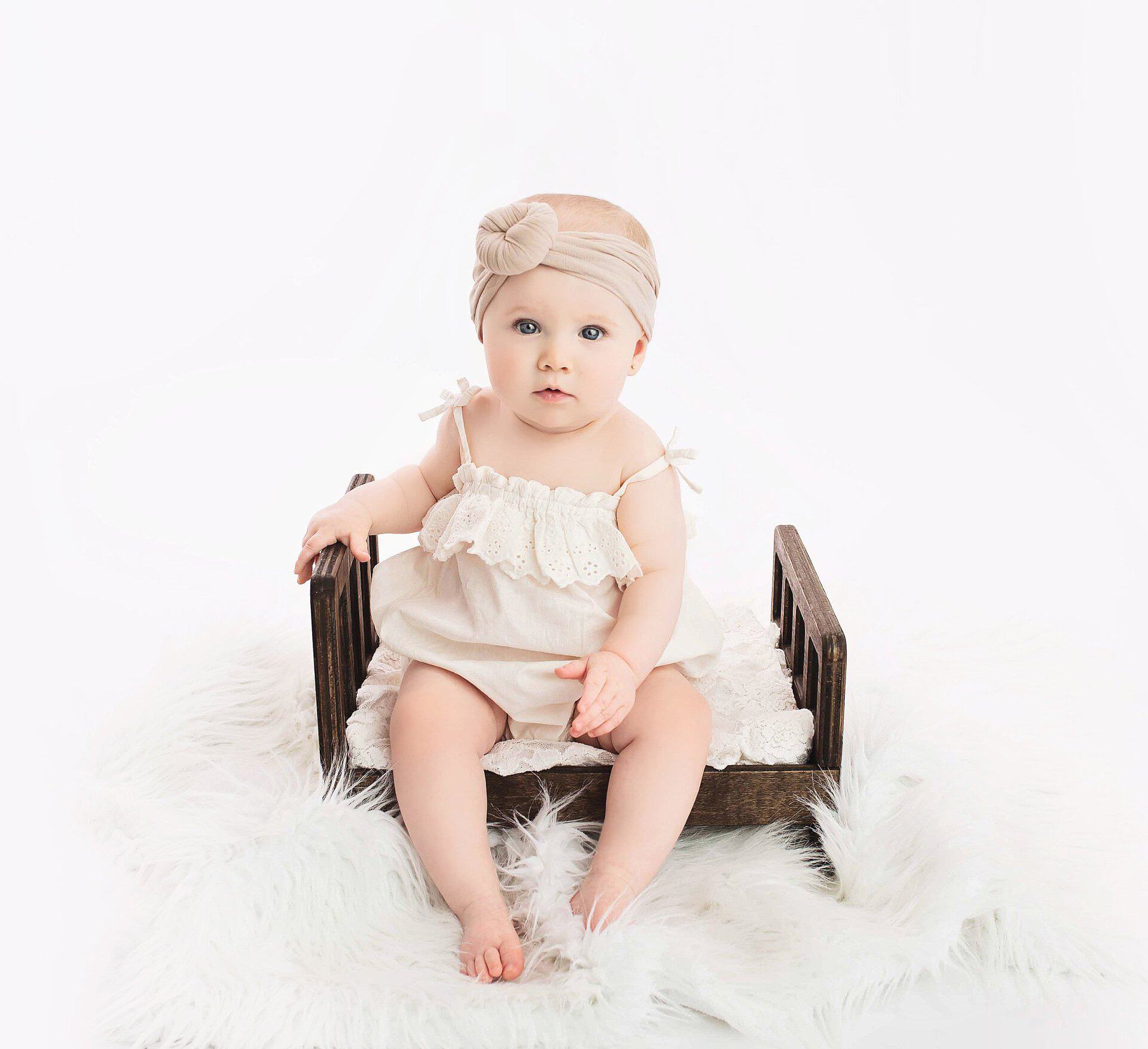 ins summer baby headdress fontanelle forehead heart donut