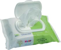 German imports Heeppel hipp baby organic cotton wet towels baby hand-mouth wet paper towels portable 20 pieces