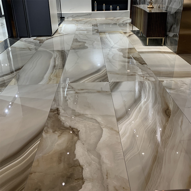 Bathroom floor tiles modern light luxury onyx jade 600x1200 coffee color living room wall gray all-over marble tiles