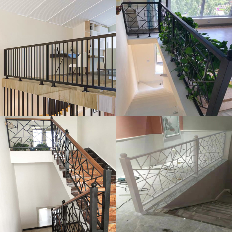 Eurostyle stairway armrest Indoor guardrails Iron art guardrails floating window guard rail corridor balcony guardrails loft railing
