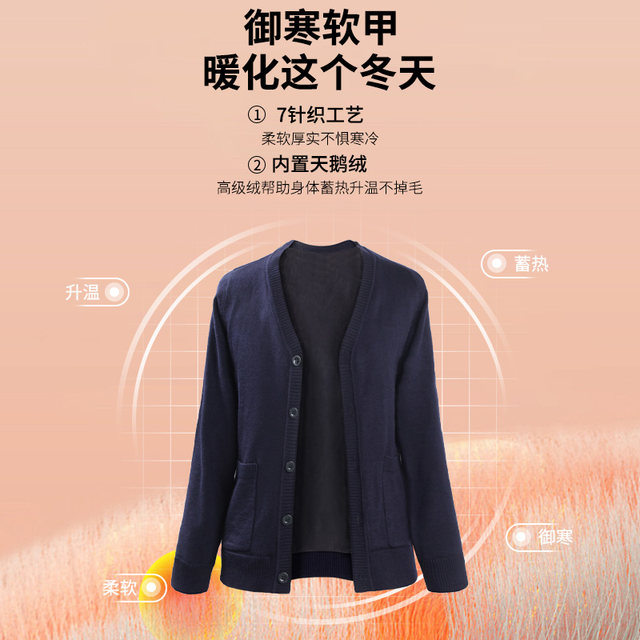 Anti-pilling Nurse sweater coat cardigan 2023 velvet thickened new women woman uniform with knitted sweater coat