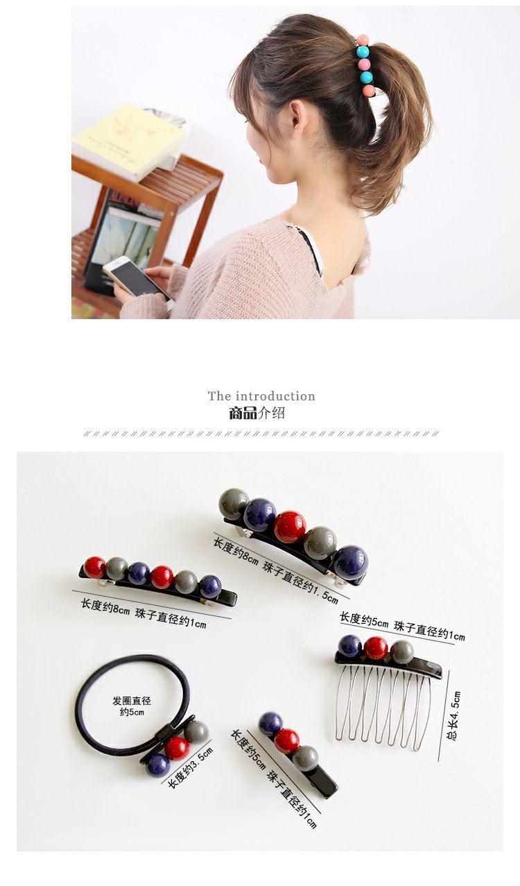 Hàn Quốc bóng mùa xuân clip kẹp tóc kẹp tóc clip đầu clip bangs clip Vịt đầu clip dây thừng băng tóc chải lược chải đầu - Phụ kiện tóc cài tóc cô dâu