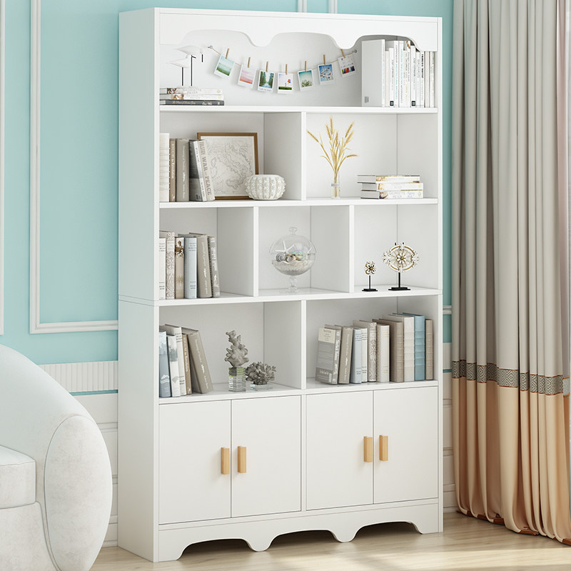 Bookshelf Bookcase Floor Shelf Simple Home Toy Storage Cabinet Student Desk Shelf