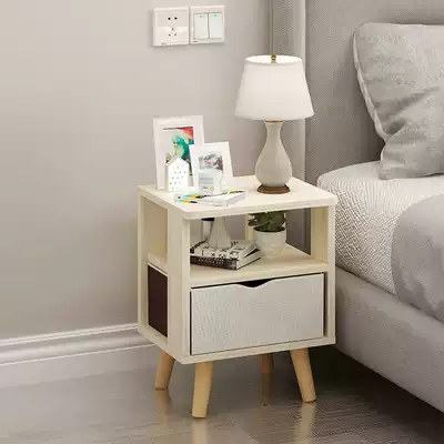 Nordic bedside table simple modern bedside storage cabinet simple 50 yuan bedroom bedside small cabinet economical economy