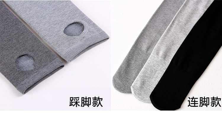 Mùa thu và mùa đông mẫu mới cộng với vớ nhung đen phụ nữ dày mặc mùa thu nhung mỏng cơ thể mảnh romper vớ tất 3d