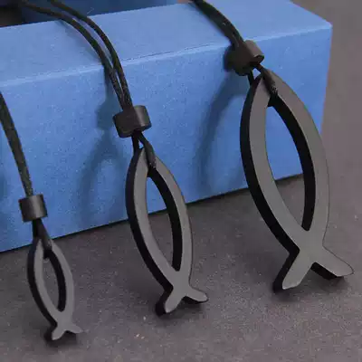 Cross Jewelry Ebony Cross Wooden Sweater Fish Long Short Necklace Joker Wood