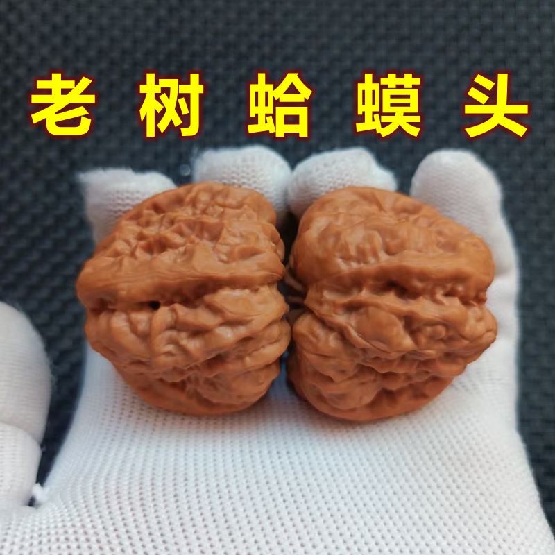 Cultural toys: Walnut, Golden Toad, Toad Head, Old Tree, Large Size, Yanqing, Huairou, Collection Grade Boutique, Wild, Sharp Lion Head