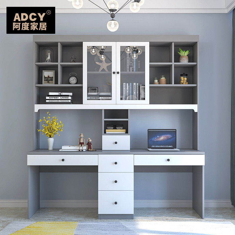 Bookcase desk all-in-one computer desktop table simple home student desk bookshelf combination small apartment desk