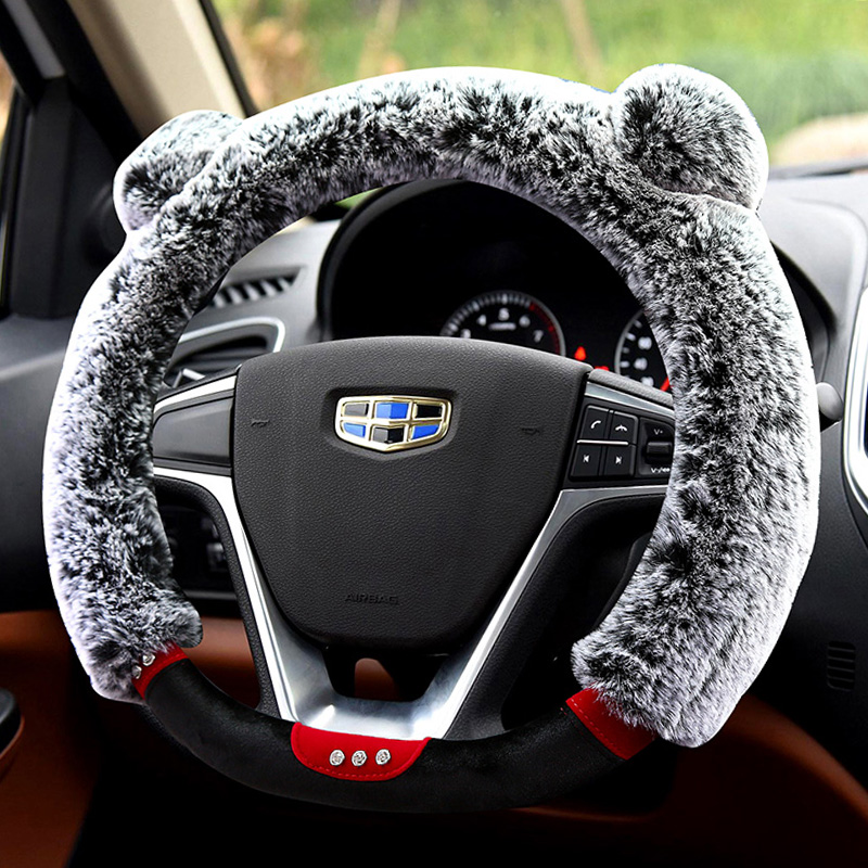 Suitable for Geely Emgrand GSGL Boyue Vision SUVS1X3X1GX7 Borui GE winter plush steering wheel cover female