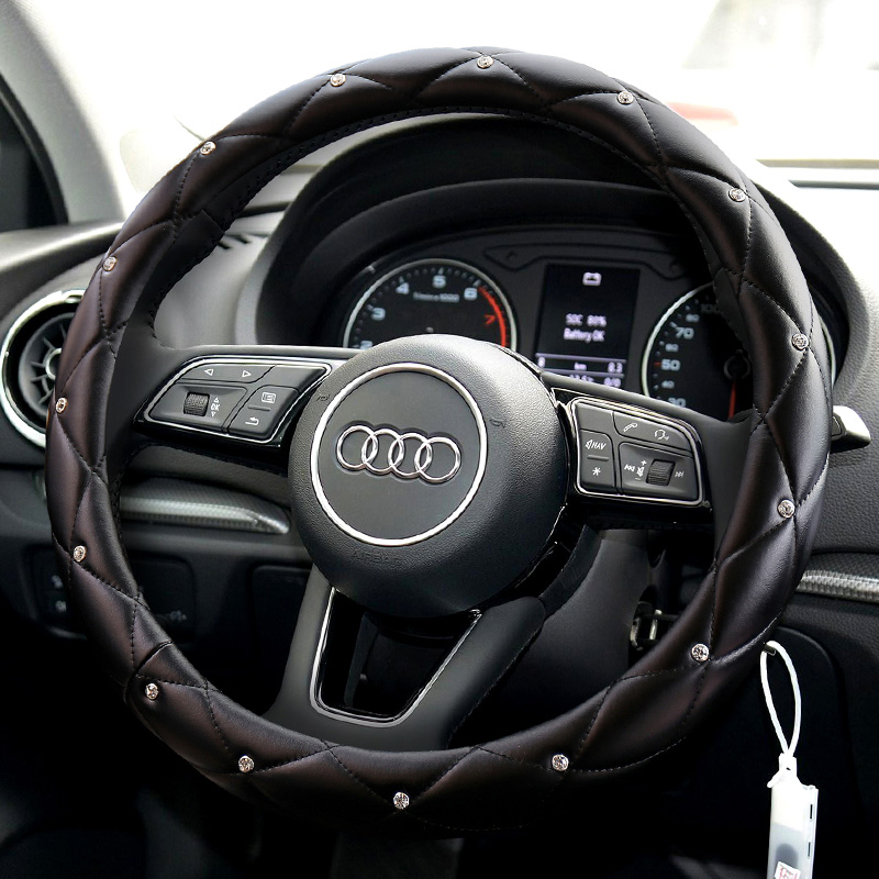 Audi a6l a4l a4l a3 a3 q3 q3 steering wheel sleeve special drilling four-season universal non-slip handlebar sleeve