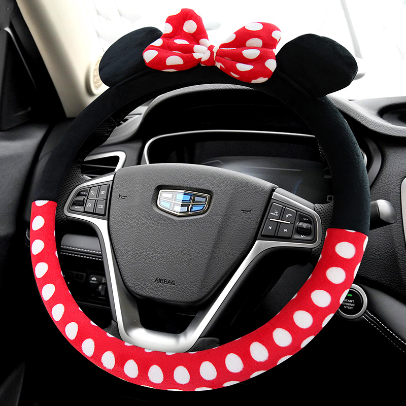 Suitable for Geely Emgrand gsgl million Bo Yue Vision SUV King Kong Panda steering wheel cover plush female cute
