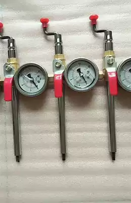 Special 10cm 15cm short hand-cranked fast inflatable rod with tire pressure gauge tire wire opening nozzle