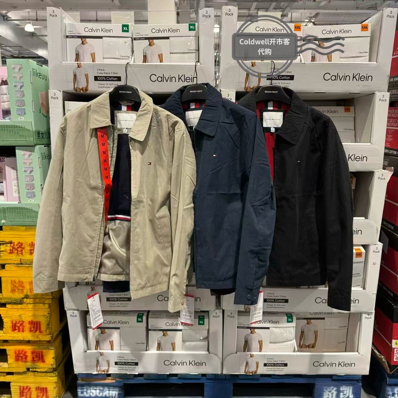 Costco Exclusive Tommy Hilfiger Men's Executive Jacket with Lapel and Zipper