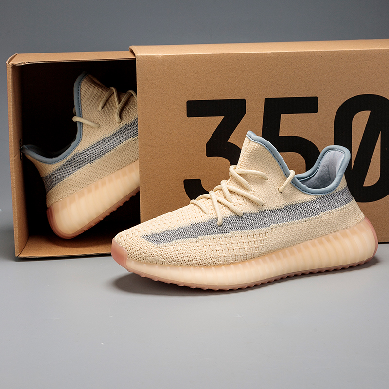 Milky Way Light Yellow StarsBinadi KANYE   YEEZY Star State Coconut shoes male 350 babysbreath Putian summer tide shoes Official website quality goods