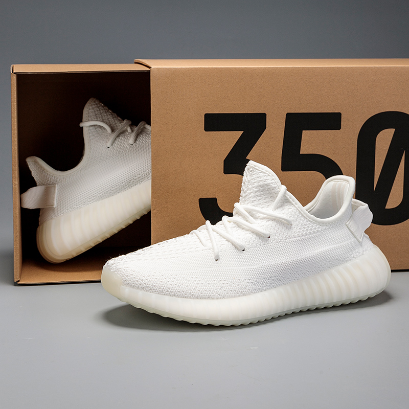 All WhiteBinadi KANYE   YEEZY Star State Coconut shoes male 350 babysbreath Putian summer tide shoes Official website quality goods