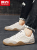 Pull-Back Men's Shoes, German Training Shoes, 2025 New Autumn Sports Casual Shoes, Retro White Shoes, Soft-Soled Non-Slip Shoes