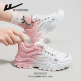 回力女鞋老爹鞋女款秋季厚底爆款百搭运动鞋2025新款休闲小白鞋女