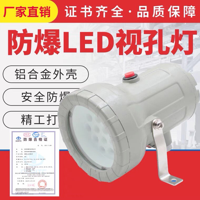 Explosion-proof view hole light 5W explosion-proof LED view hole light 24v searchlight 220v12v36V reaction kettle view mirror light 6