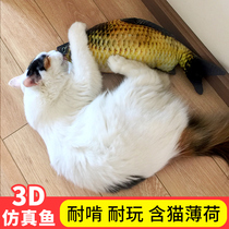 Nap cat toy Mint grass fish Mint pillow Cat toy Cat pillow Pet toy cat pillow Crazy cat