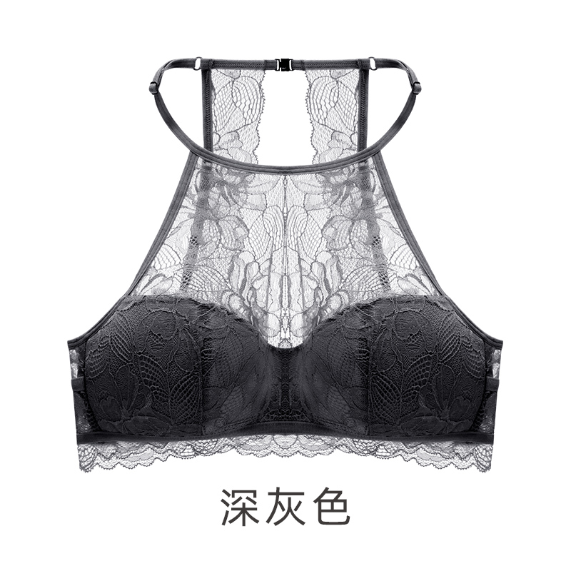 Locahe thép miễn vòng xốp-miễn phí siêu mỏng áo ngực trở lại sexy ren vest kiểu áo ngực mỏng da đồ lót cô gái mùa hè.